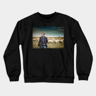 Shepherd and his sheep Crewneck Sweatshirt